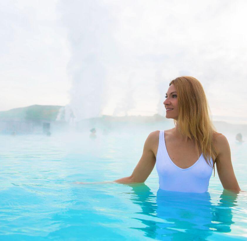 Geothermal bathing Iceland